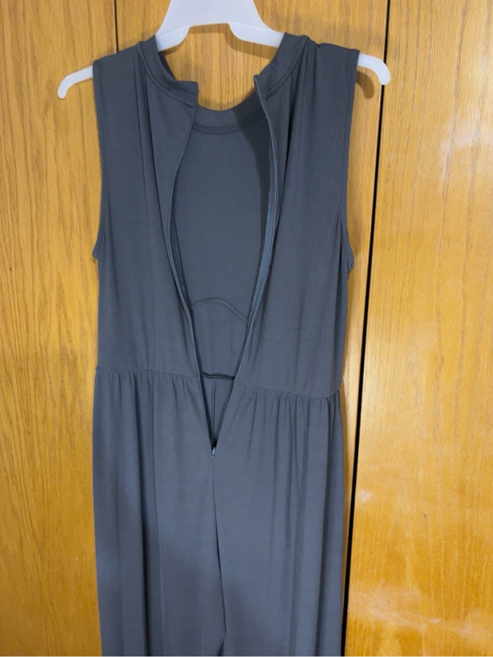 Cider Sleeveless Wide-Leg Jumpsuit in Charcoal Gray - Picture 4 of 10